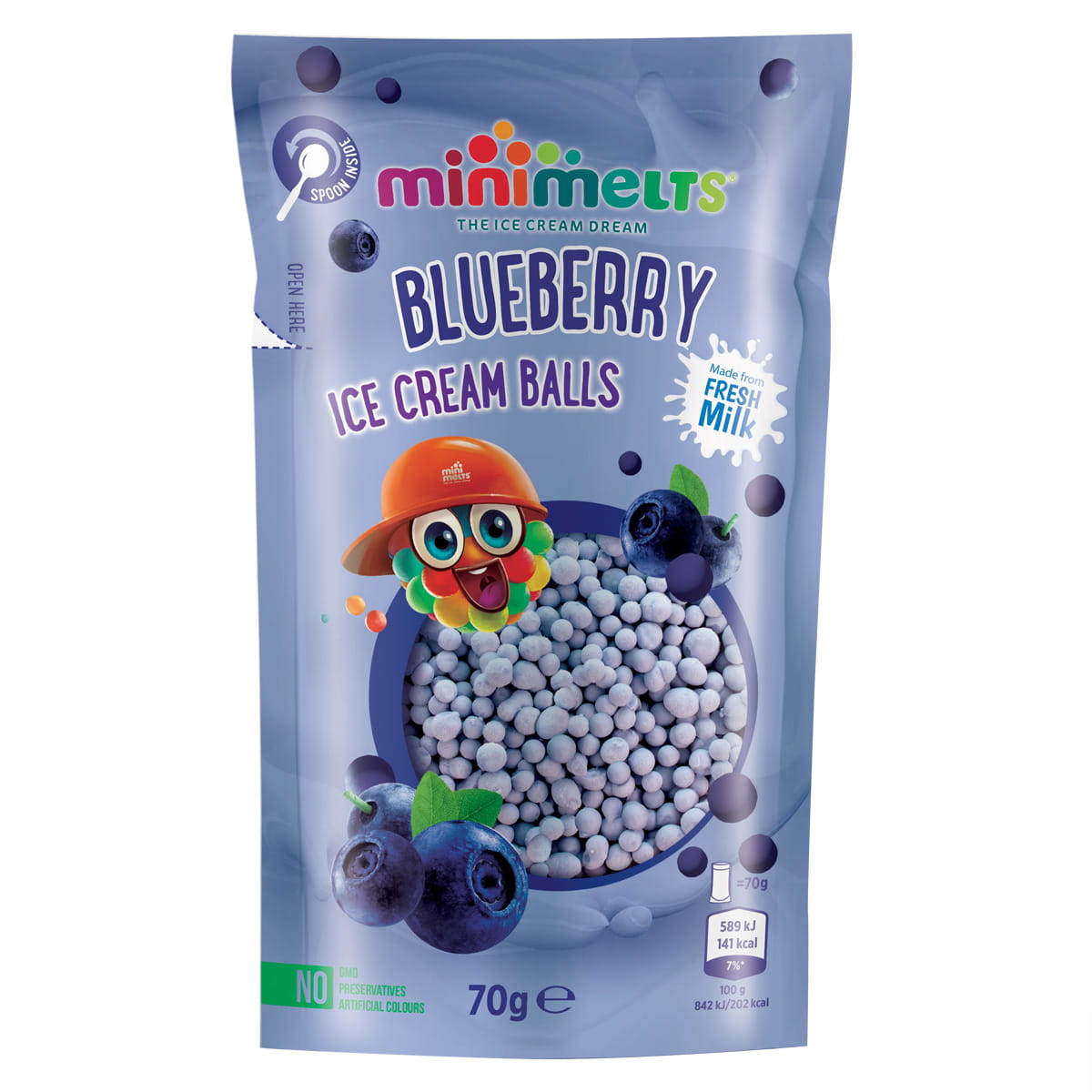 Mini Melts Eis Heidelbeere
