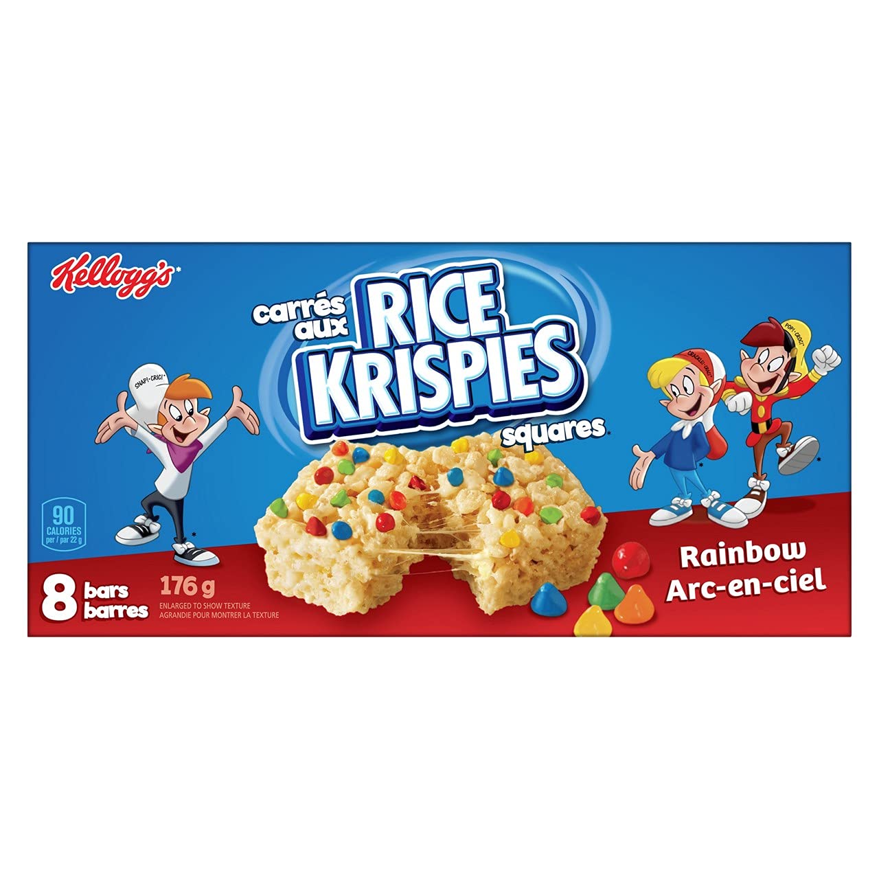 Kellogg´s Rice Krispies Squares Rainbow Arc-en-ciel 176g