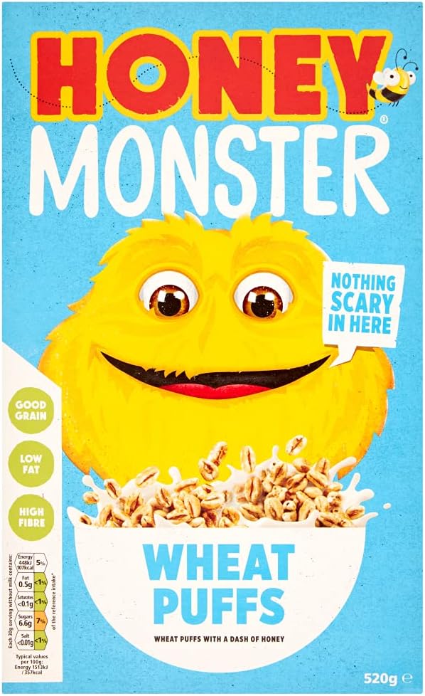 Honey Monster Wheat Puffs 520g