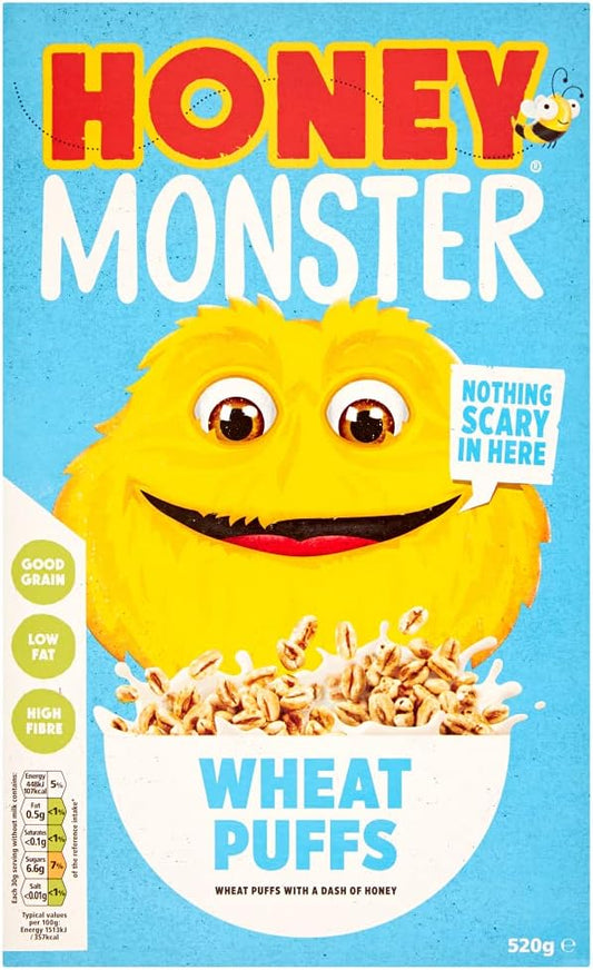 Honey Monster Wheat Puffs 520g