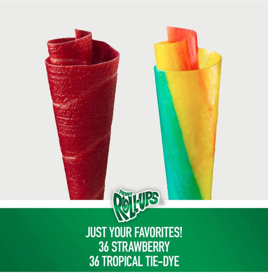 Betty Crocker - Fruit Roll-Ups Variety Pack 72 Box 1,02 kg