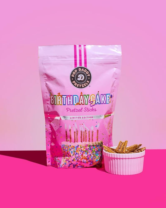 Pop Daddy Pretzels- Birthday Cake Pretzel Sticks 212g