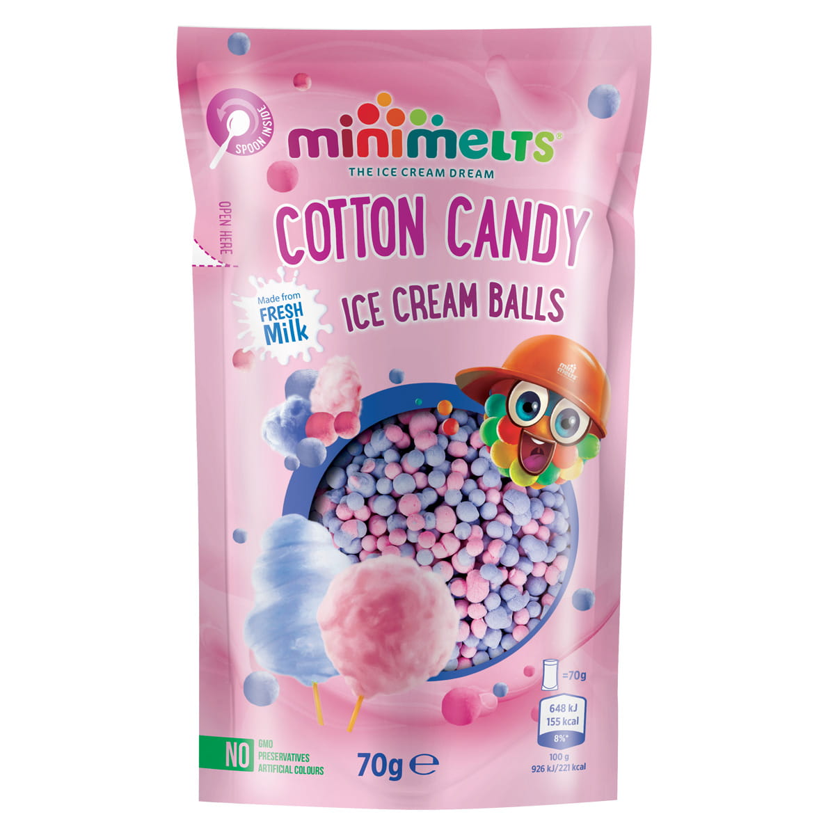 Mini Melts Eis Zuckerwatte