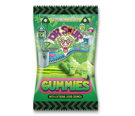 Dr. Sour Gummies With Extreme Sour Crunch Watermelon Flavour 200g