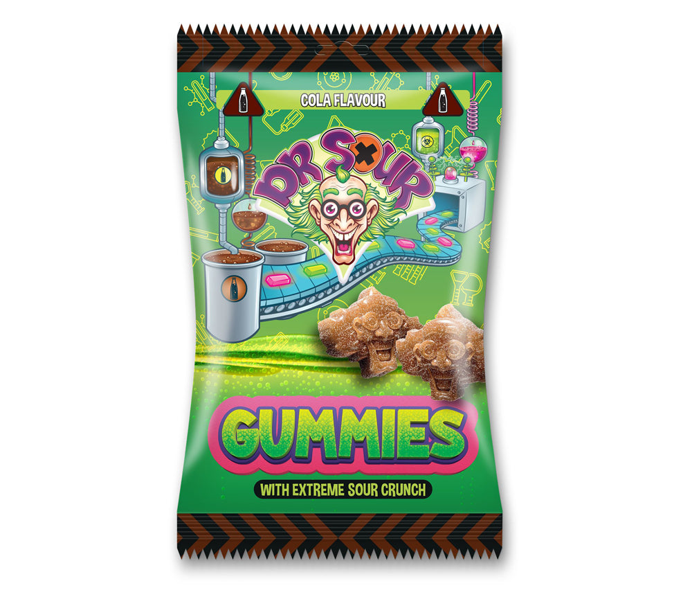Dr. Sour Gummies With Extreme Sour Crunch Cola Flavour 200g