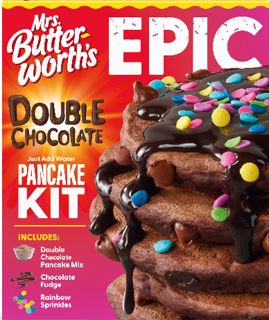 Mrs. Butterworth´s Epic Double Chocolate Pancake Kit 667g