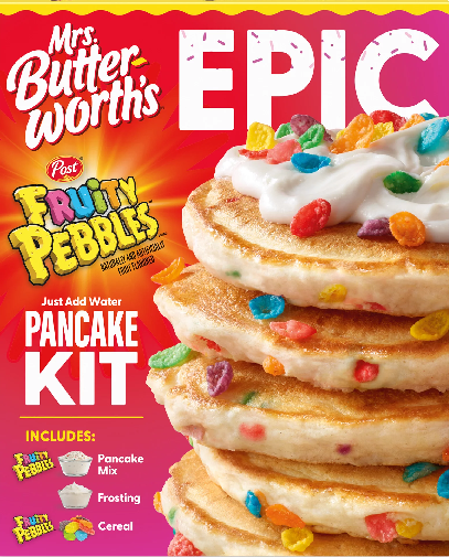 Mrs. Butterworth´s Epic Fruity Pebbles Pancake Kit 744 g
