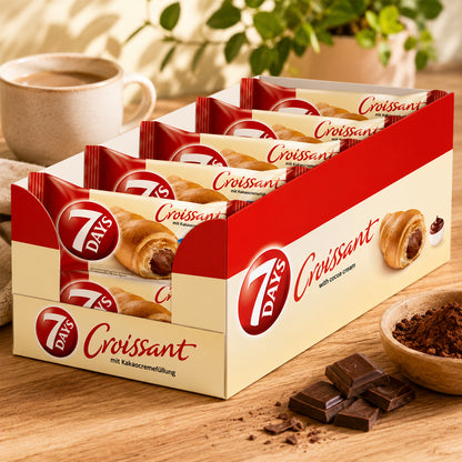 7 Days Croissant Kakaocreme Füllung 10 x 60g Vorratspack