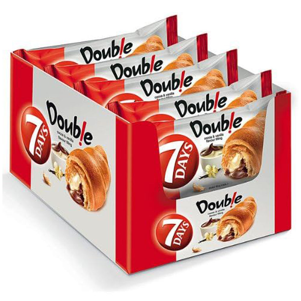 7 Days Double Croissant Schoko & Vanilla Cream 10x 60g Vorratspack