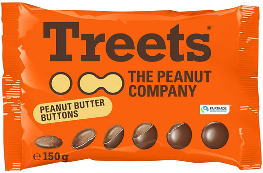 Treets Peanut Butter Buttons 150g