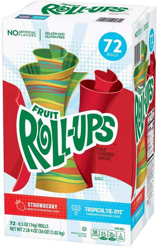 Betty Crocker - Fruit Roll-Ups Variety Pack 72 Box 1,02 kg