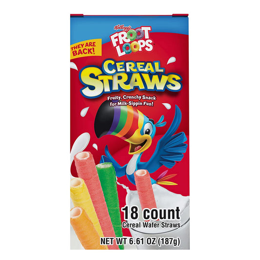 Kellogg's Froot Loops Cereal Straws 187g