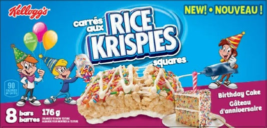Kellogg's -  Rice Krispies Squares Bars Birthday Cake 176 g