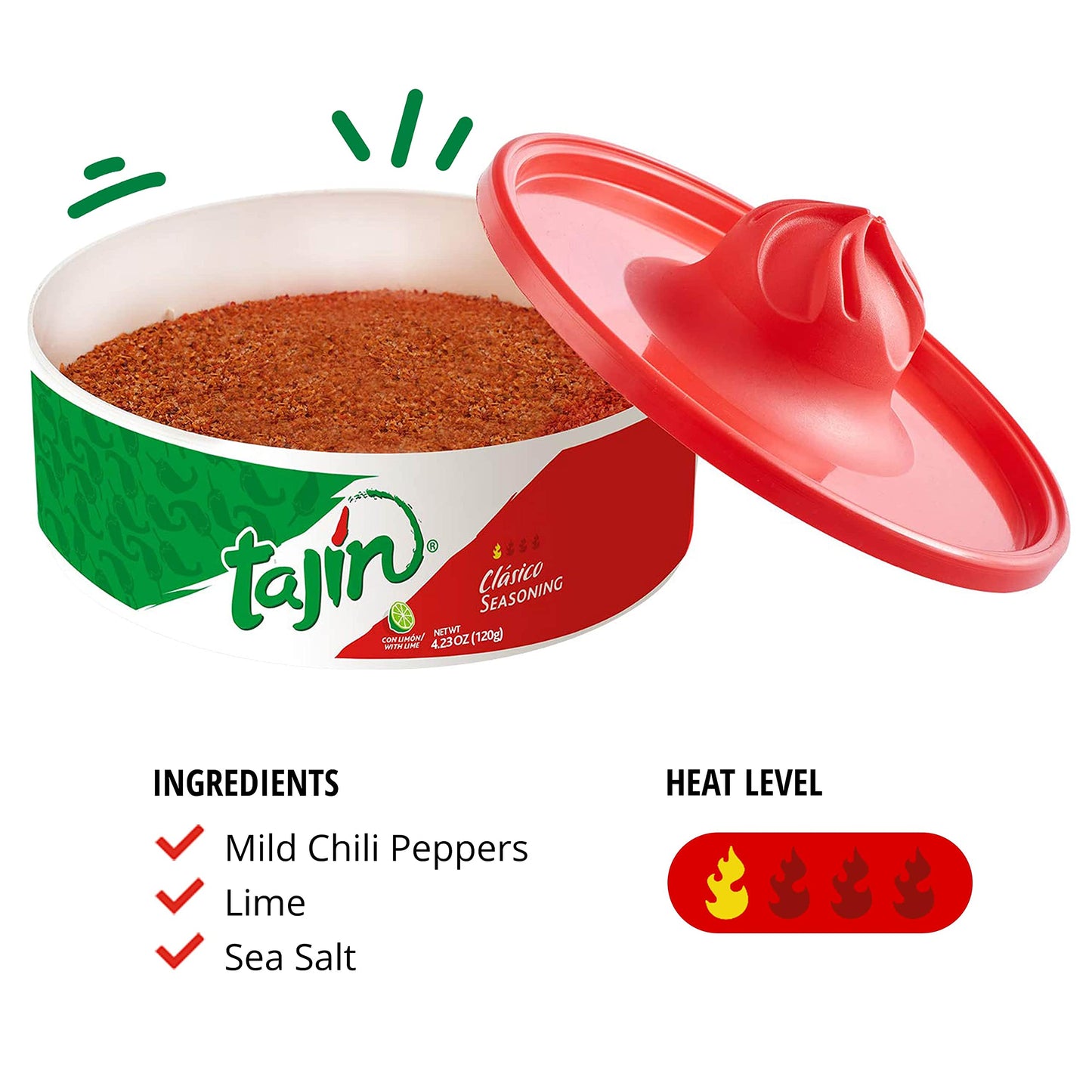 Tajin Classic with Lime Gewürz Rimmer 120g