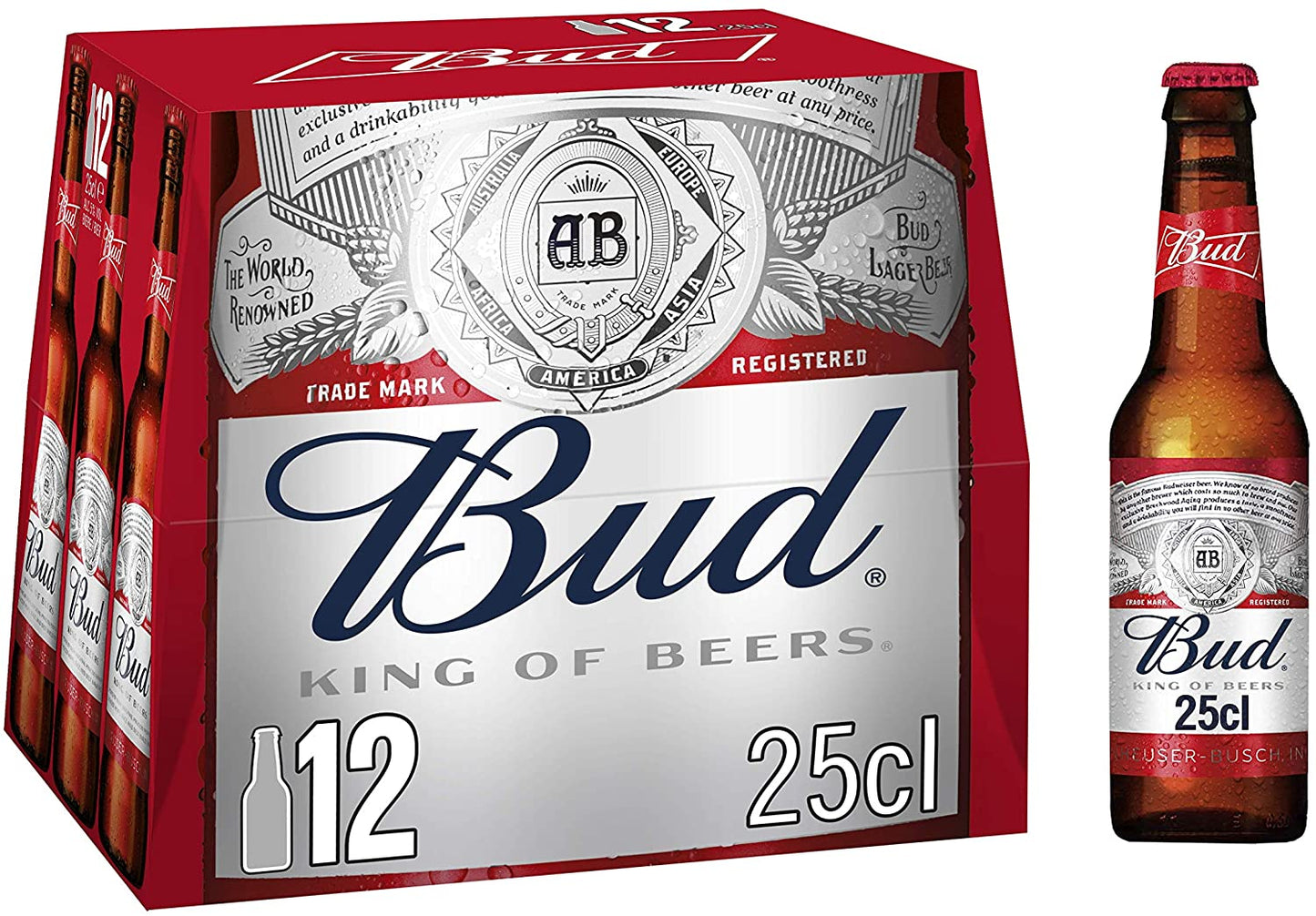 Bud 100% King of Beers 12x 250ml