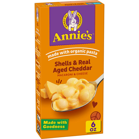 Annie´s Shells & Real Aged Cheddar 170g