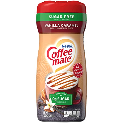 Nestle Coffee Mate Vanilla Caramel Coffee Creamer Sugar Free 289,1g
