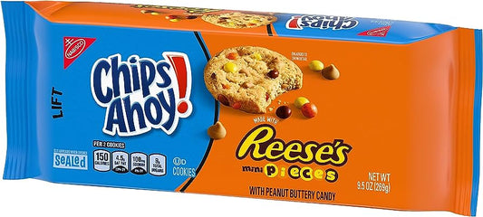 Chips Ahoy! Reese’s mini Pieces candy with Peanut Buttery Candy Cookies 269g