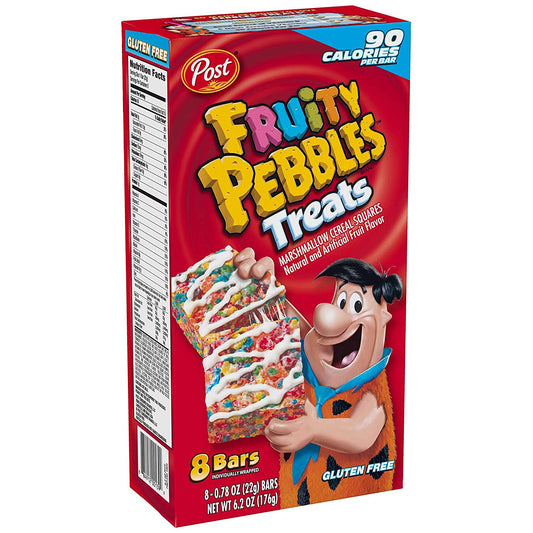 Post Fruity Pebbles Treats - 8 Riegel - 176g