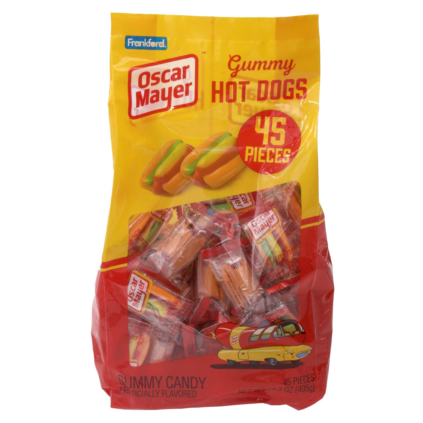 Gummy Hot Dogs 45pcs 450g