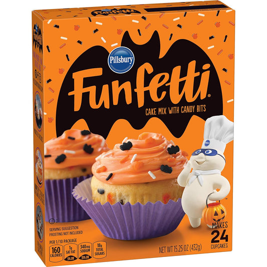 Pillsbury Funfetti Cake Mix with Candy Bits Halloween Edition 432g
