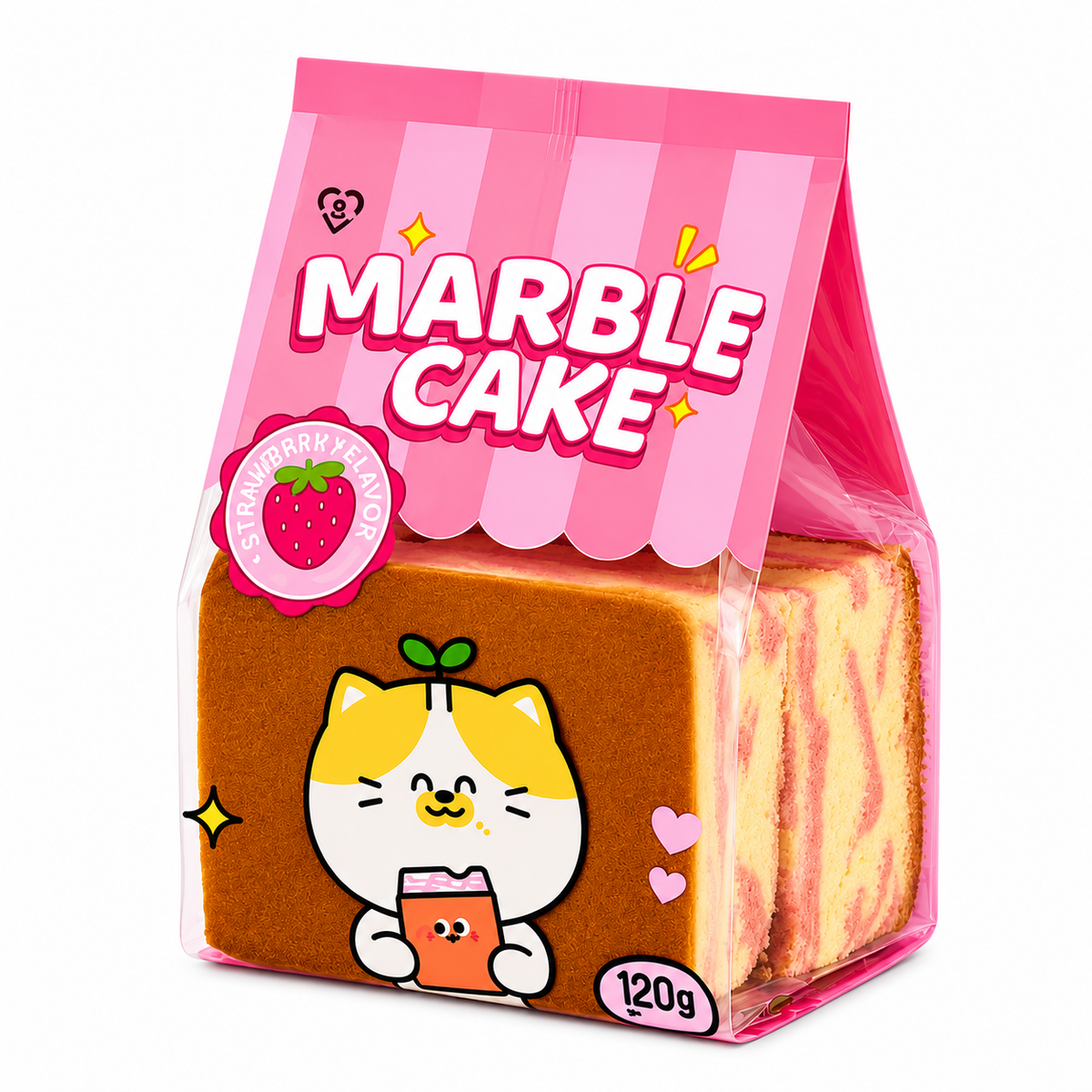 Tokimeki Marble Cake Strawberry Flavour 120g