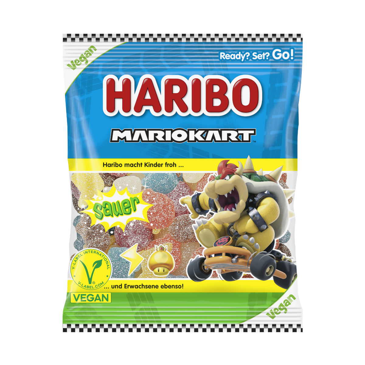 Haribo Mario Kart Sauer Vegan 160g