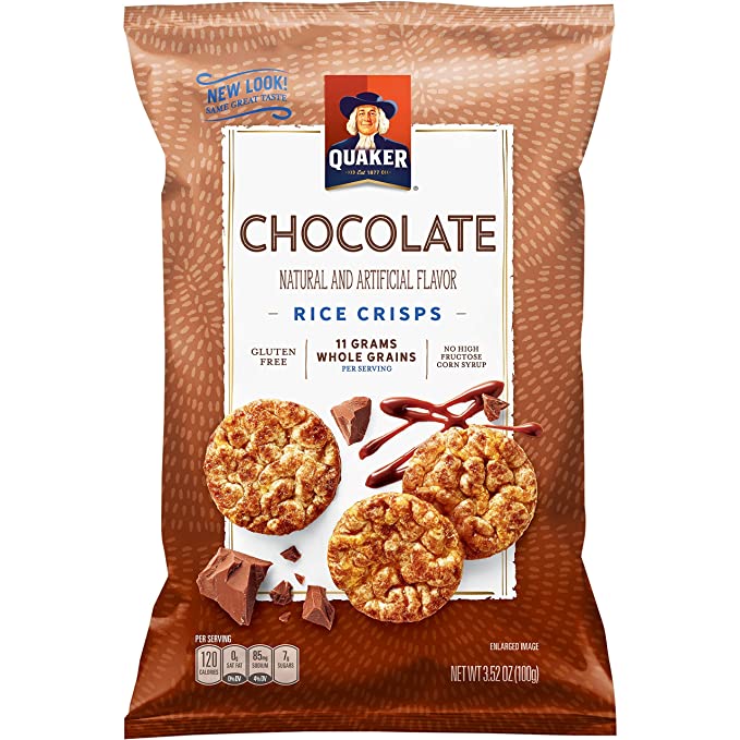 Quaker Chocolate Rice Crisps 100g