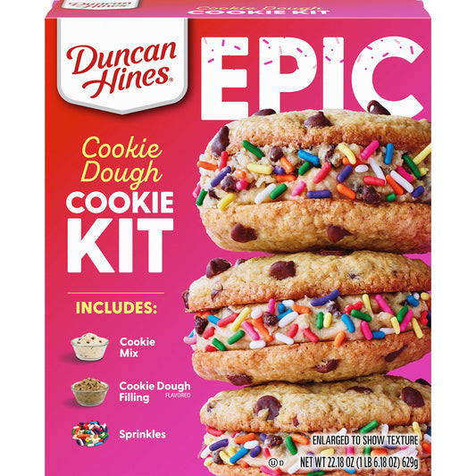 Duncan Hines Epic Cookie Dough Cookie Kit 629g