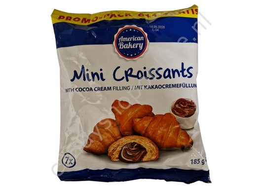 American Bakery Mini Croissants mit Kakaocremefüllung 185g