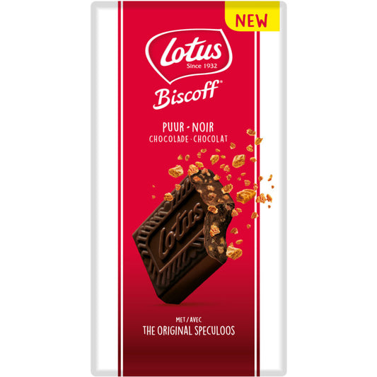 Lotus Biscoff mit Spekulatiusstücke aus dunkler Schokolade 180g