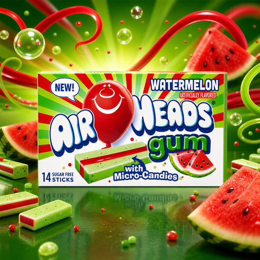 AirHeads Gum Watermelon 34g