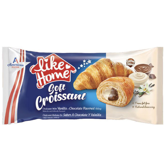 American Foods - Like Home Soft Croissant Chocolate Vanilla 40g