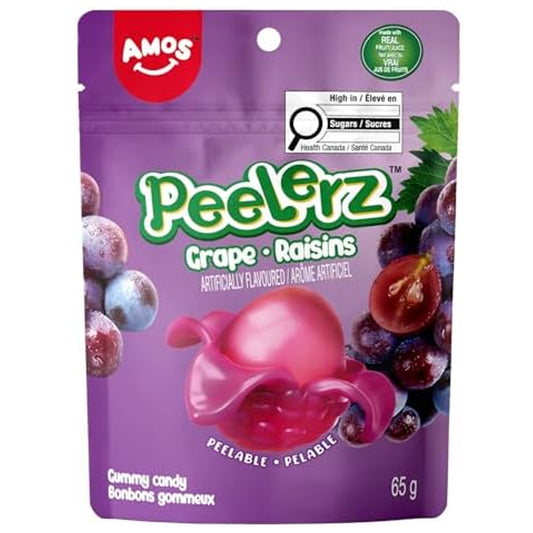 Amos Peelerz Gummy Grape 65g