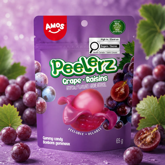 Amos Peelerz Gummy Grape 65g