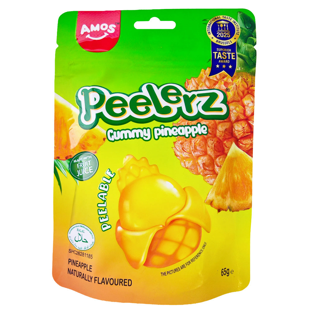 Amos Peelerz HALAL Gummy Pineapple 65g