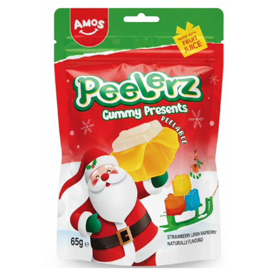 Amos Peelerz Gummy Present Christmas Edition 65g