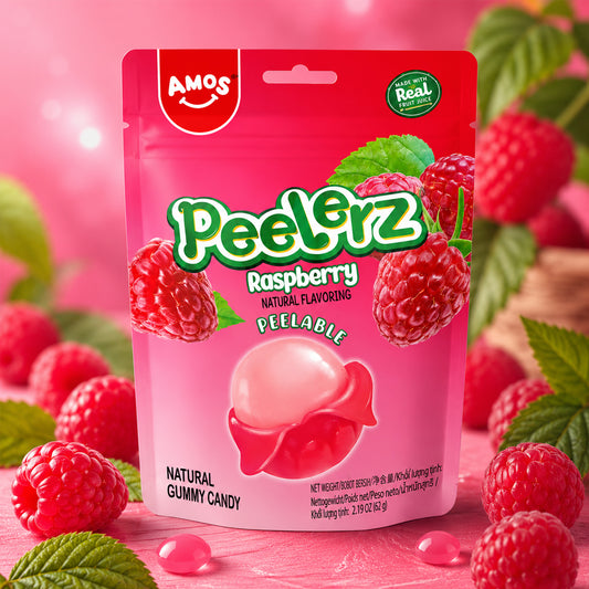 Amos Peelerz Gummy Raspberry 65g