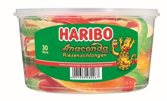 Haribo Anaconda Riesenschlangen 1,2 kg 30 Stück