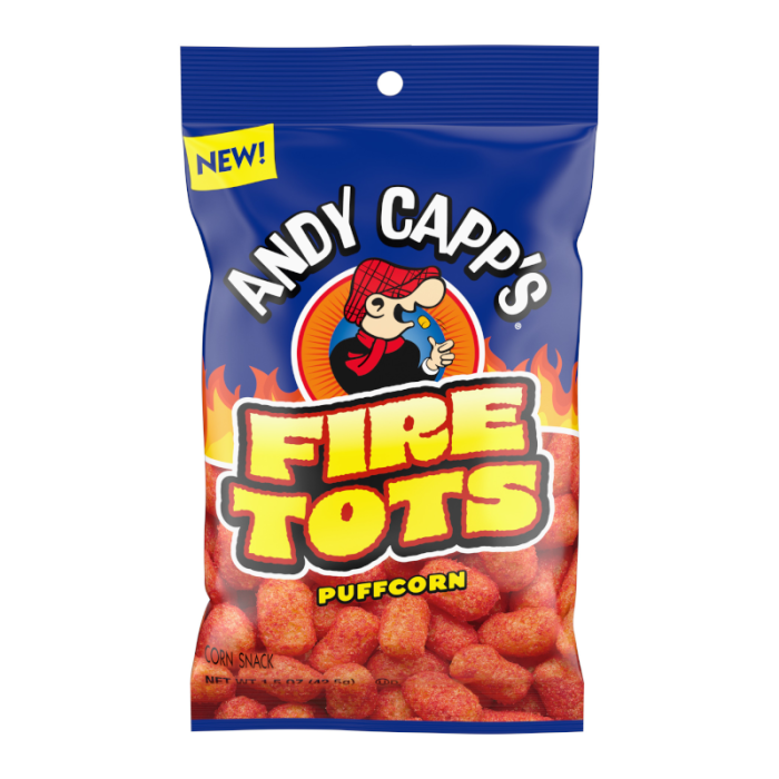 Andy Capp's Fire Tots Puffcorn 42.5g