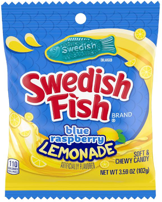 Swedish Fish Blue Raspberry Lemonade 102g