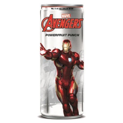 Avengers Powerfruit Punch Iron Man Soda 355ml
