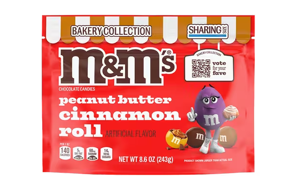 M&M´s Bakery Collection Peanut Butter Cinnamon Roll 243g