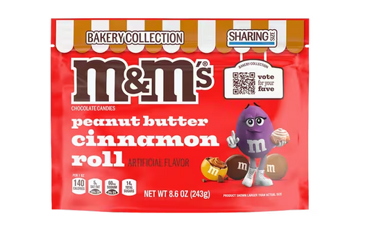 M&M´s Bakery Collection Peanut Butter Cinnamon Roll 243g