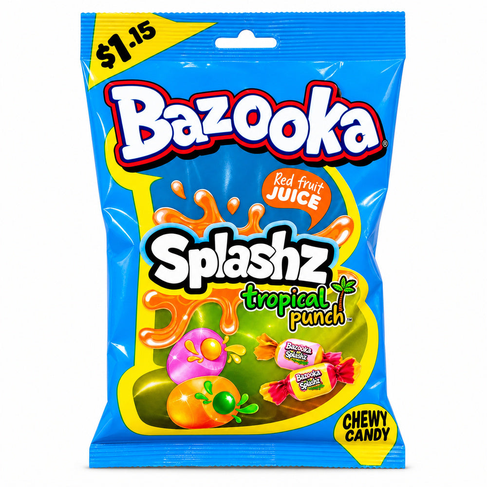 Bazooka Splashz Tropical Punch 120g
