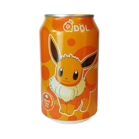 Qdol - Pokemon Sparkling Water Evoli - White Peach 330ml (MHD 19.04.2025)