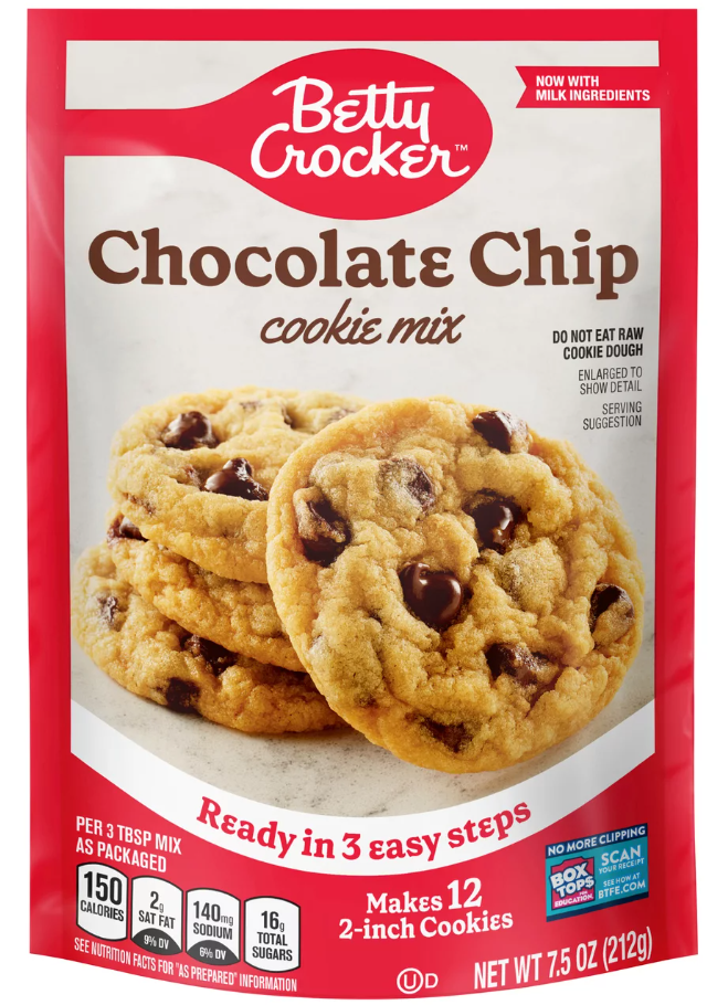 Betty Crocker Chocolate Chip Cookie Mix 212g