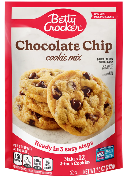 Betty Crocker Chocolate Chip Cookie Mix 212g