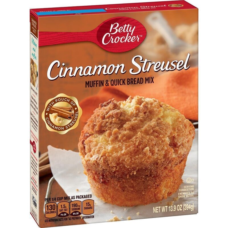 Betty Crocker Cinnamon Streusel Muffin and Quick Bread Mix - 394 g