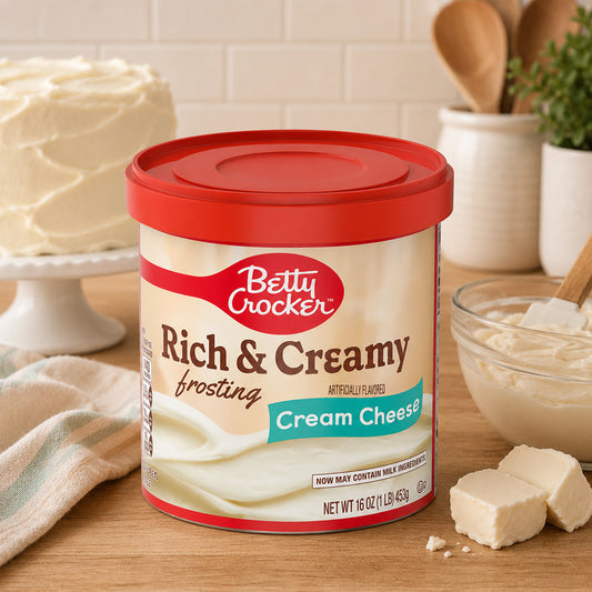 Betty Crocker Rich and Creamy Frosting Cream Vanilla Cheese 453g